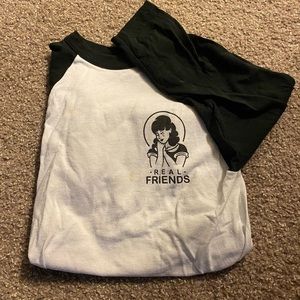 Real Friends baseball tee